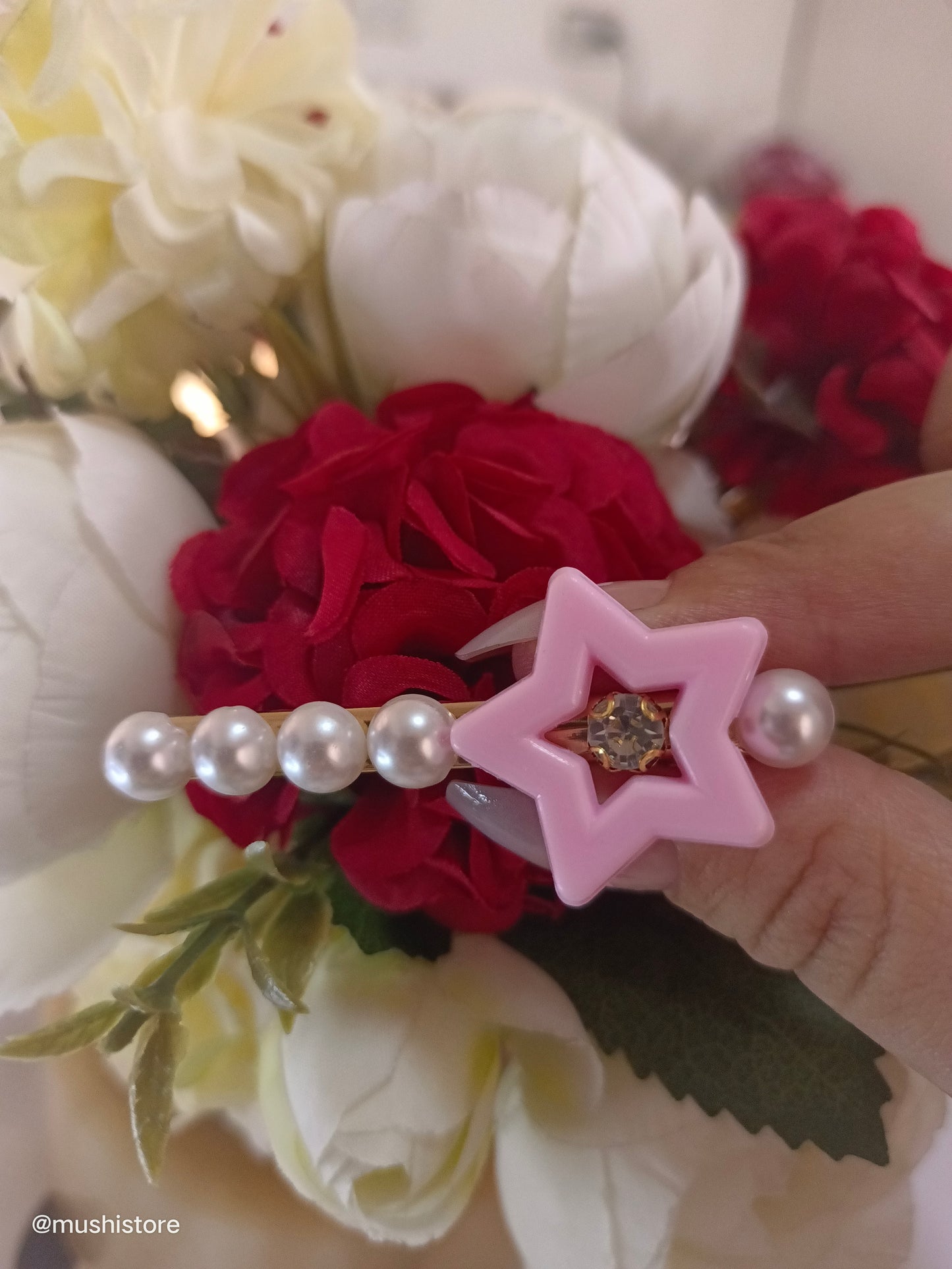 Set pinzas Pink Star