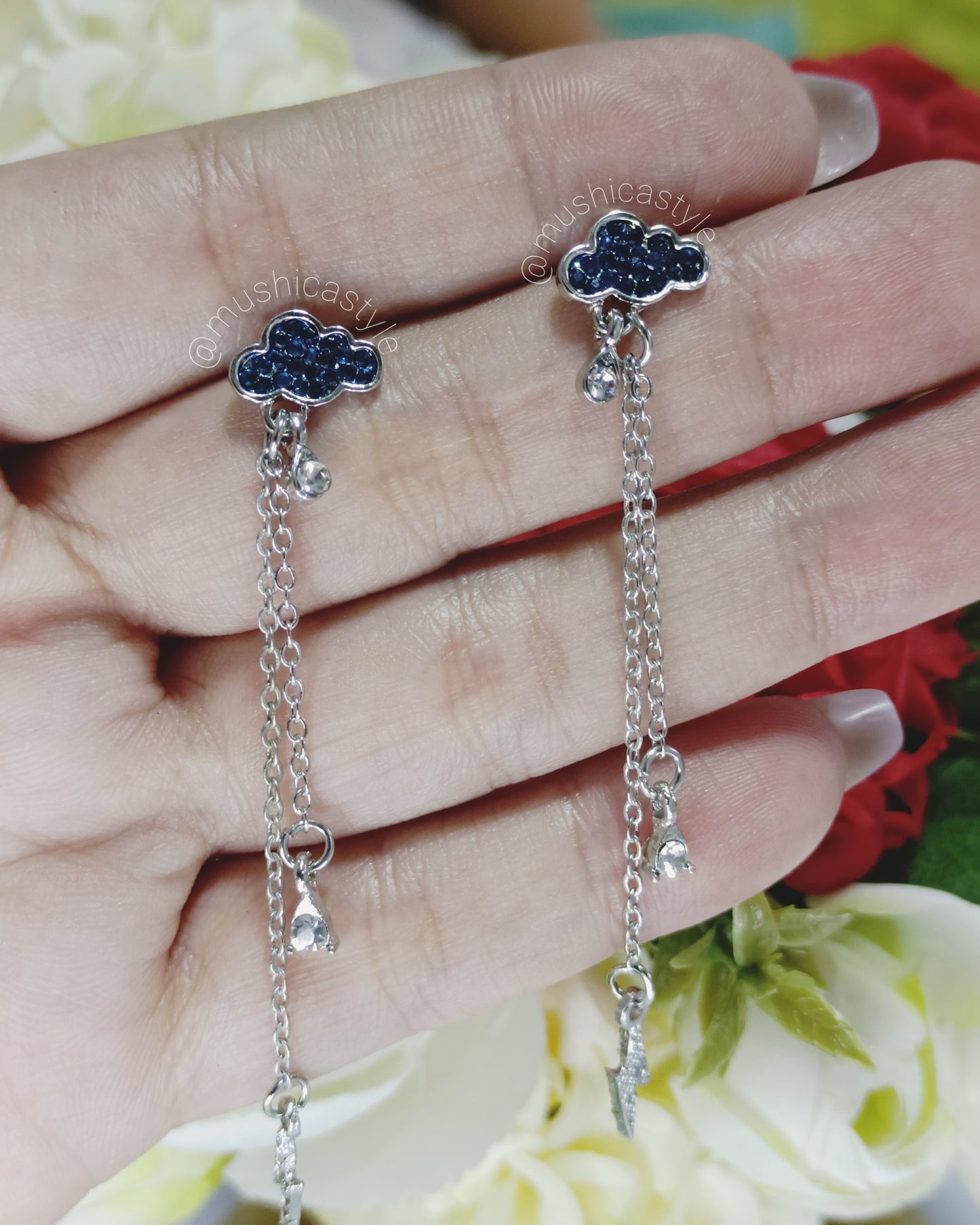 Aretes Blue Cloud