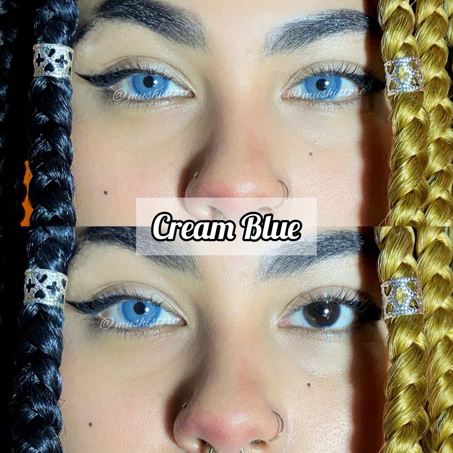 Cream Blue
