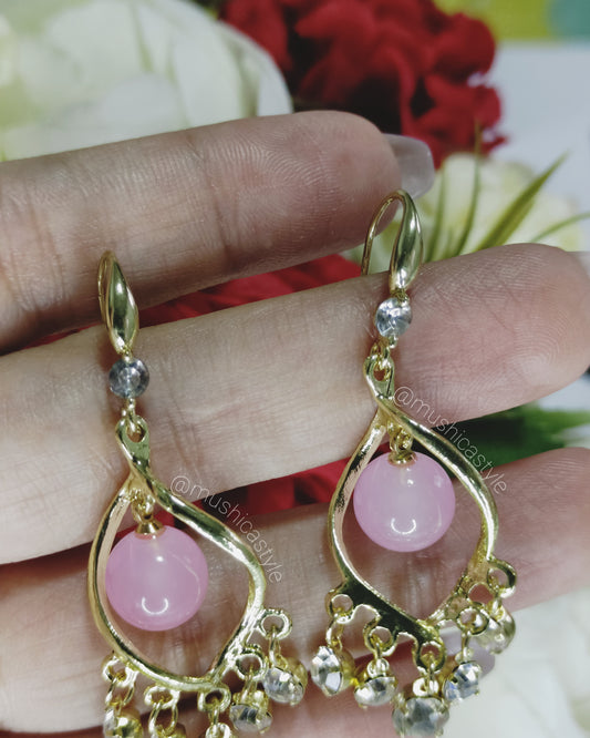 Aretes Pink Pearl