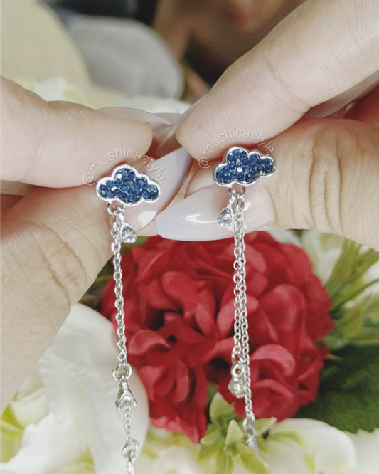 Aretes Blue Cloud